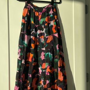 NWT, Anthropologie, Floral Maxi Skirt by Geisha Designs